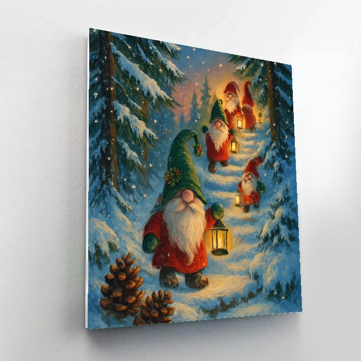 Gnomes Of The Sugar Pine Steps paint by number