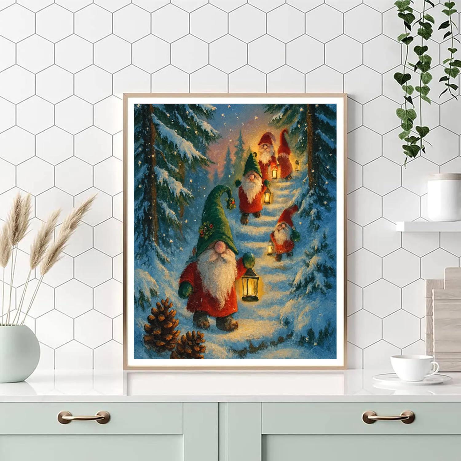 Gnomes Of The Sugar Pine Steps paint by number