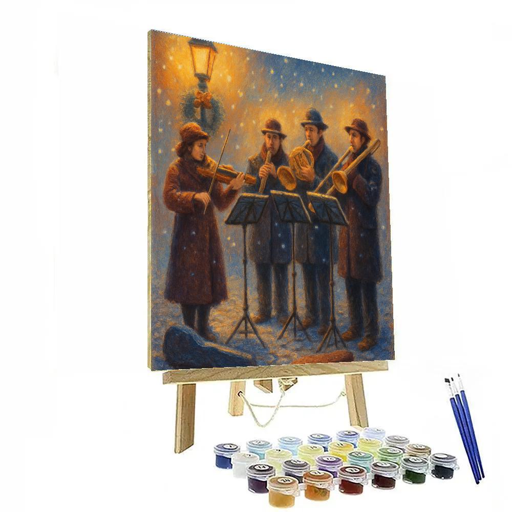 Snowbound Street Orchestra Numbered painting kits