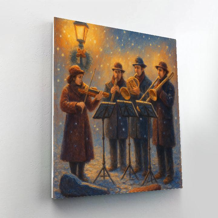 Snowbound Street Orchestra Numbered painting kits