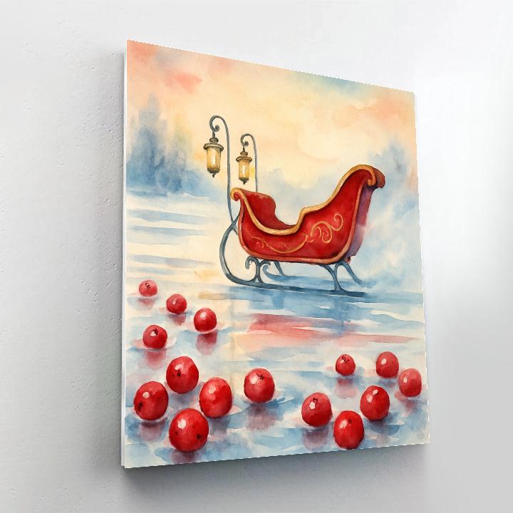 Cranberry Marsh Sleigh Crossing Numbered painting kits