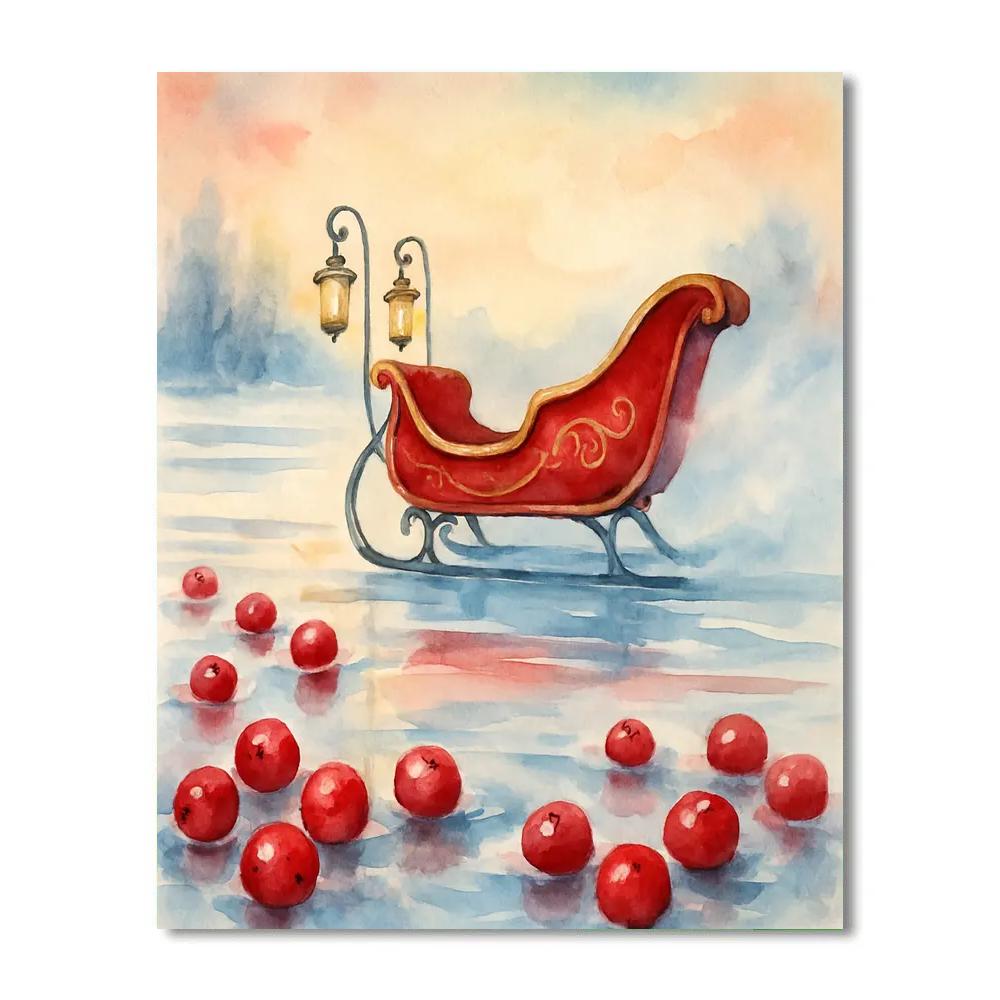 Cranberry Marsh Sleigh Crossing Numbered painting kits