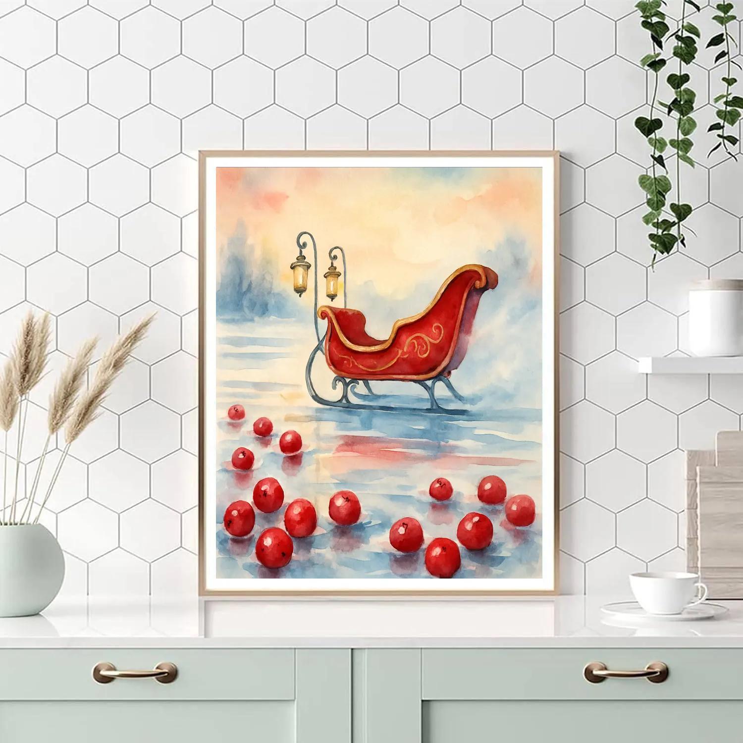 Cranberry Marsh Sleigh Crossing Numbered painting kits
