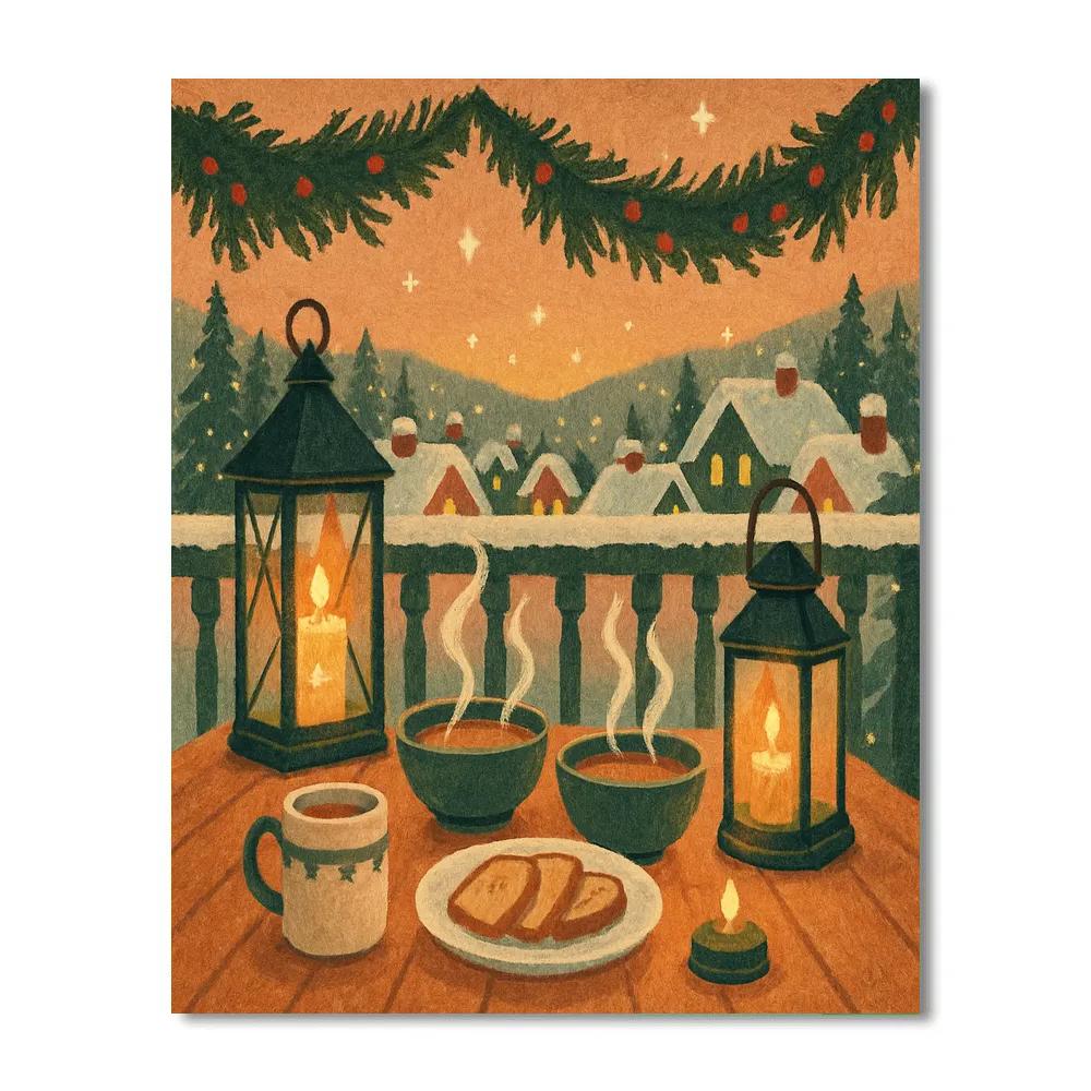 Alpine Balcony Starglow Supper DIY paint by numbers