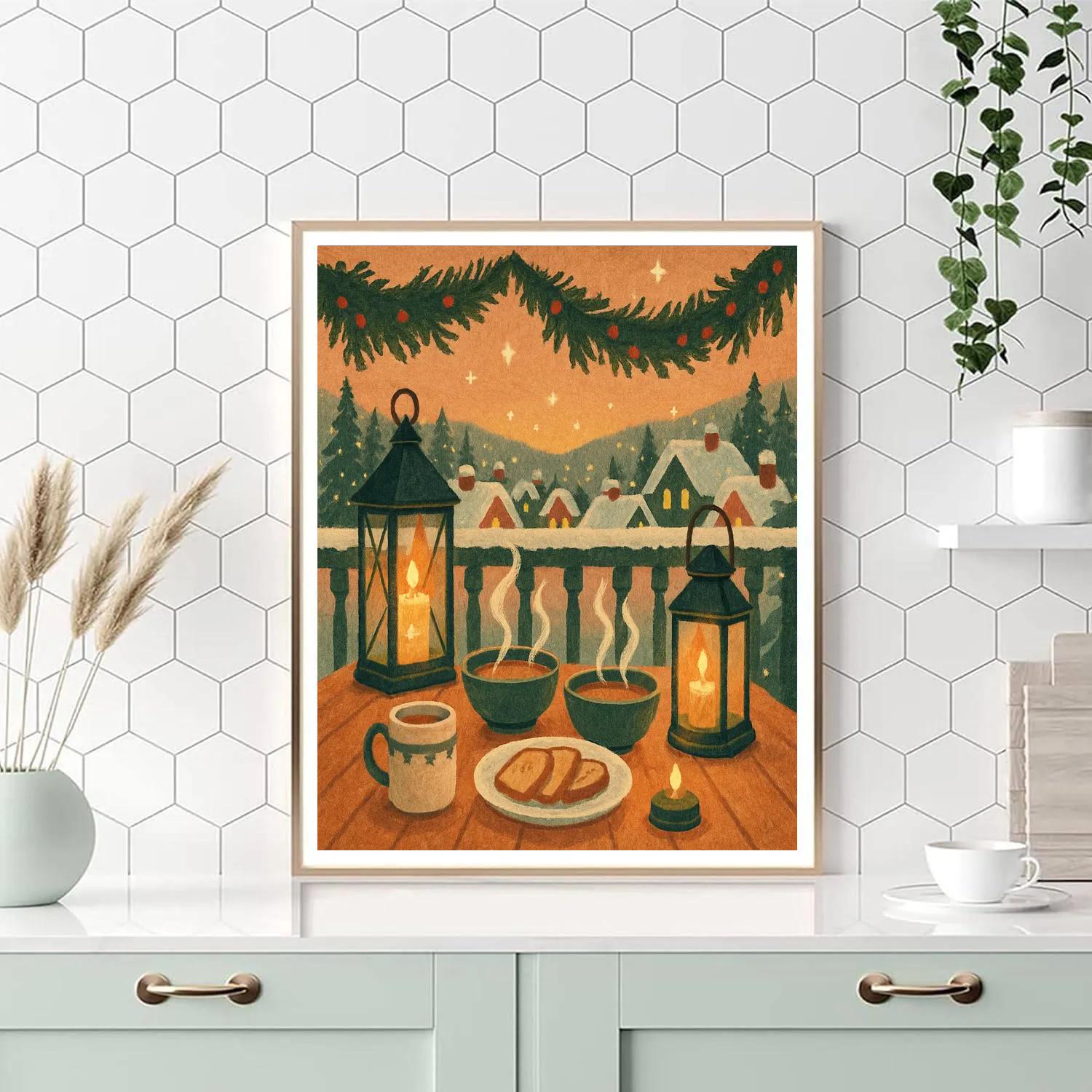 Alpine Balcony Starglow Supper DIY paint by numbers