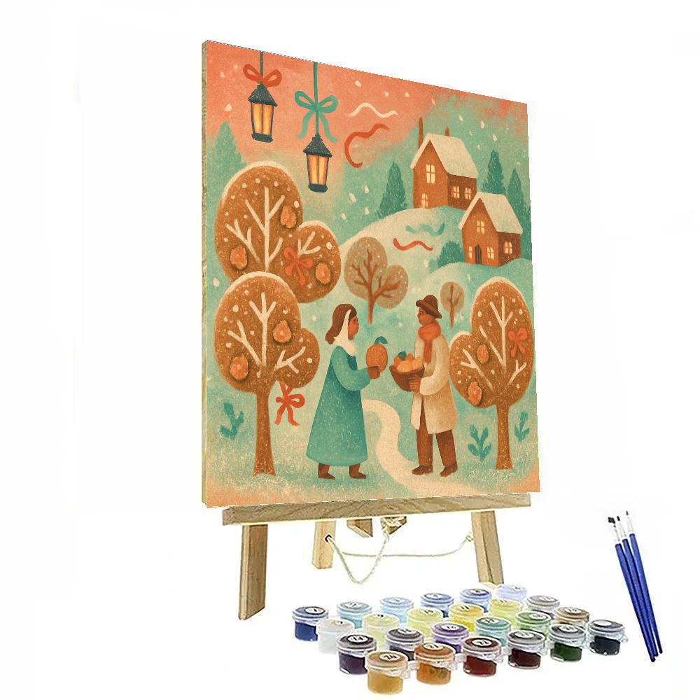 Midnight Ginger Orchard Gathering DIY paint by numbers