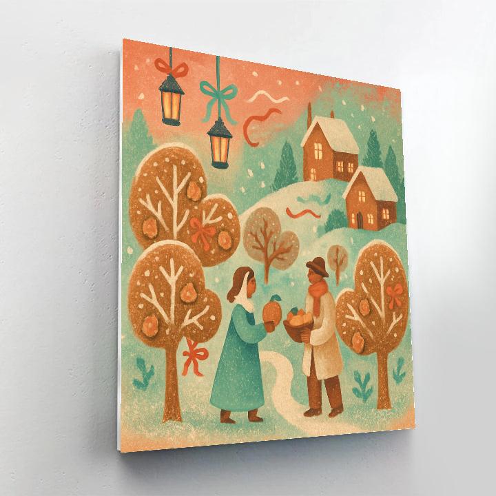 Midnight Ginger Orchard Gathering DIY paint by numbers