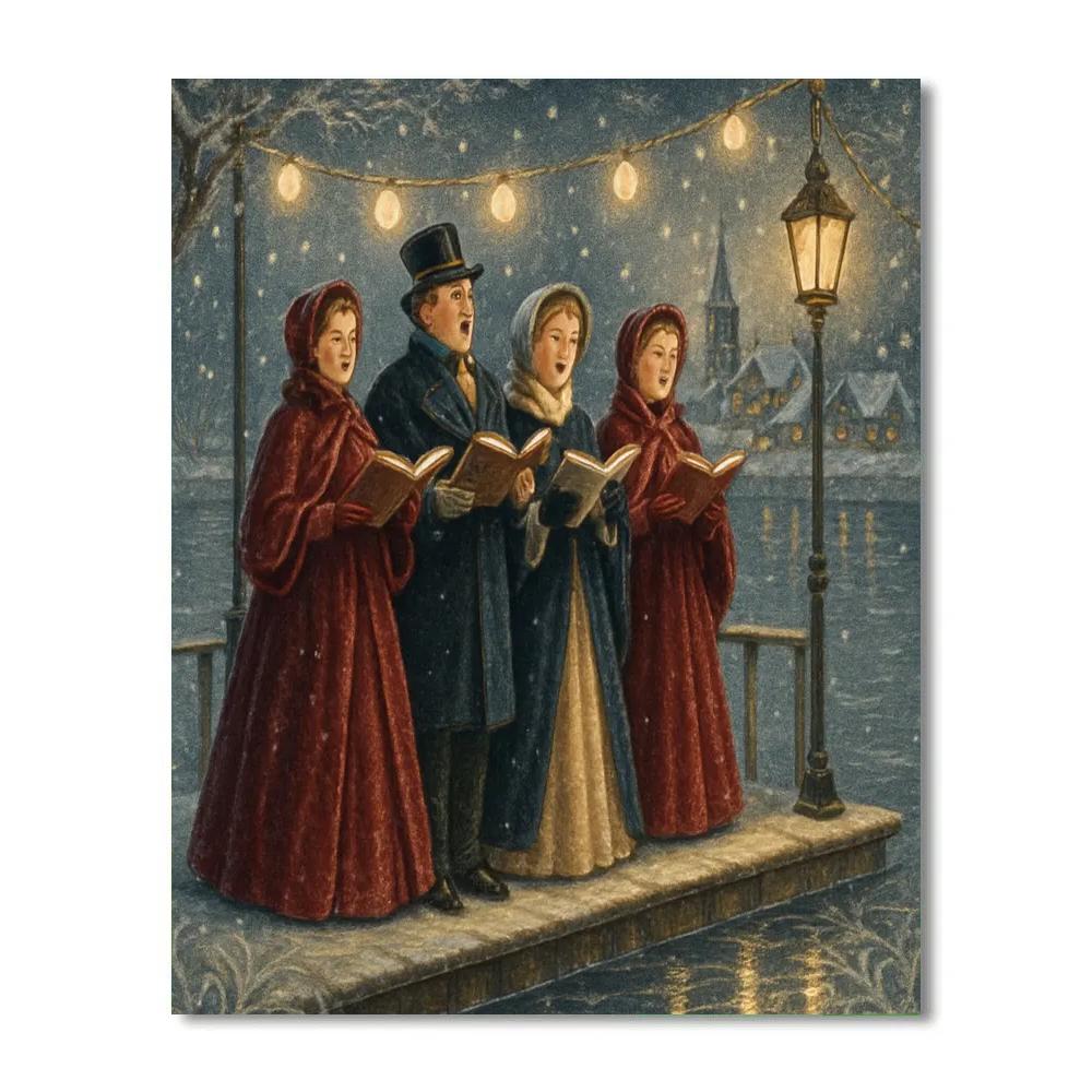 Frozen Opera By The River Lights Paint by numbers kits