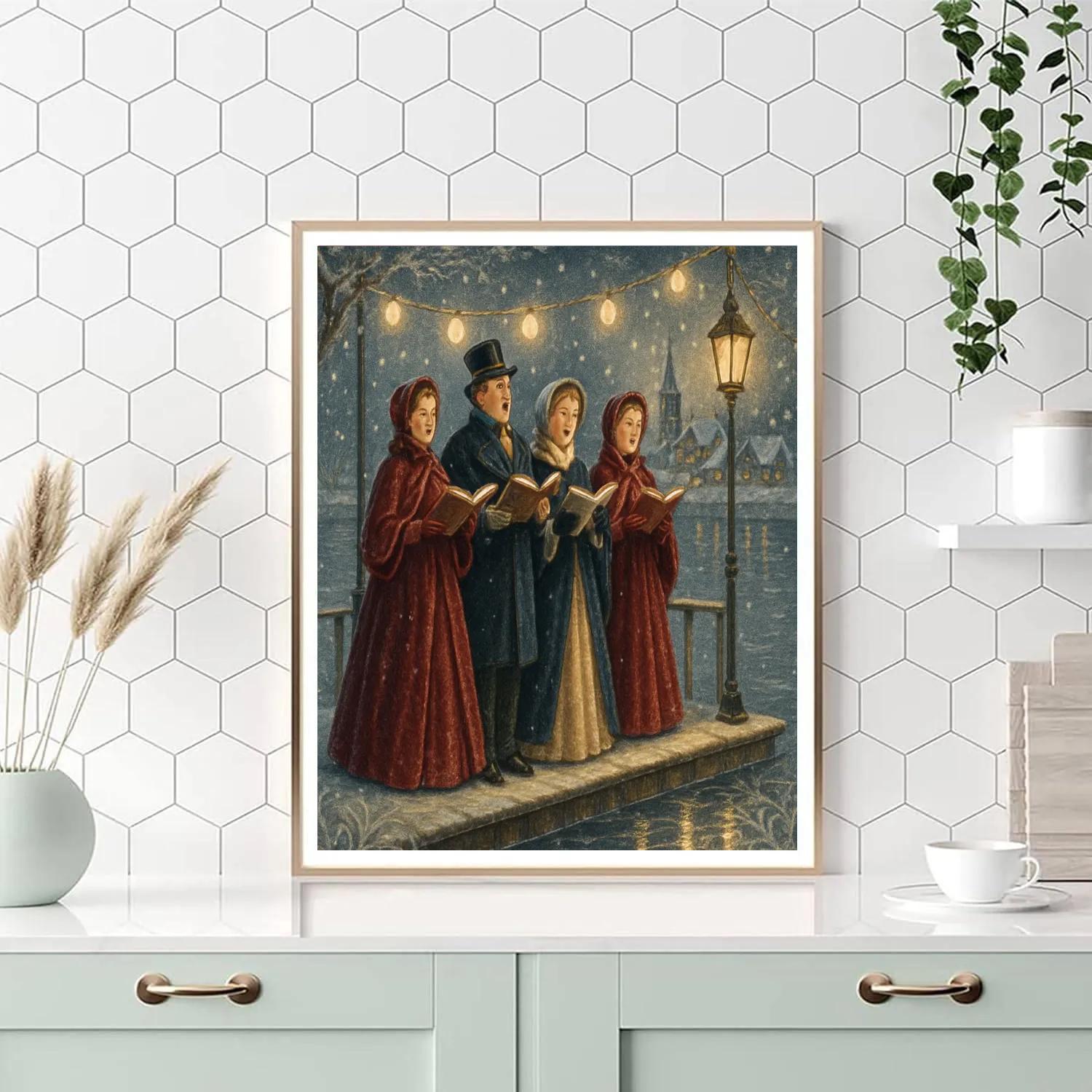 Frozen Opera By The River Lights Paint by numbers kits