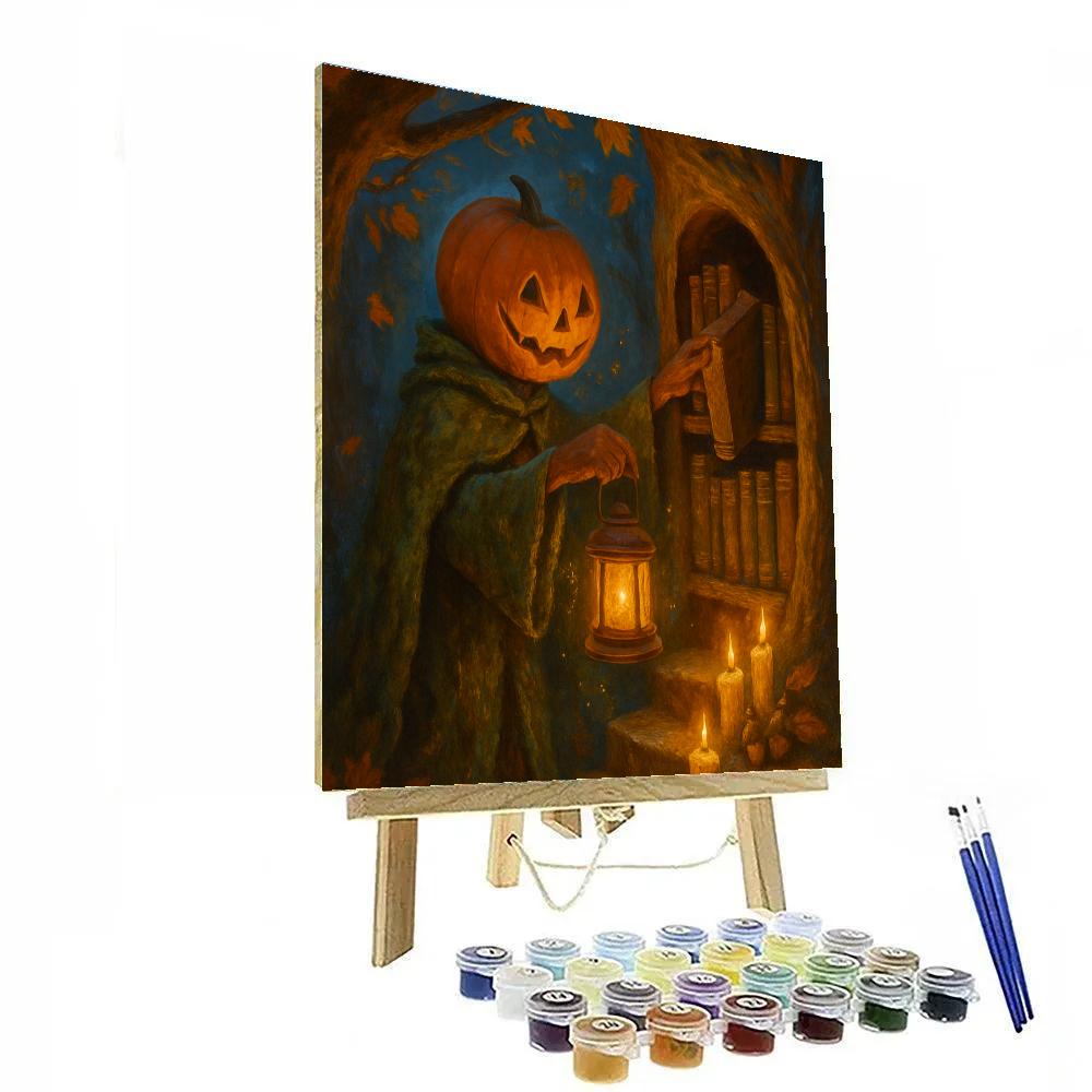 Lantern Librarian Of The Pumpkin Hollow Paint by numbers kits