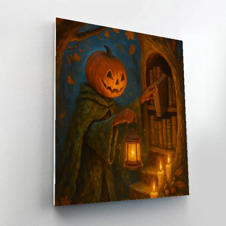 Lantern Librarian Of The Pumpkin Hollow Paint by numbers kits