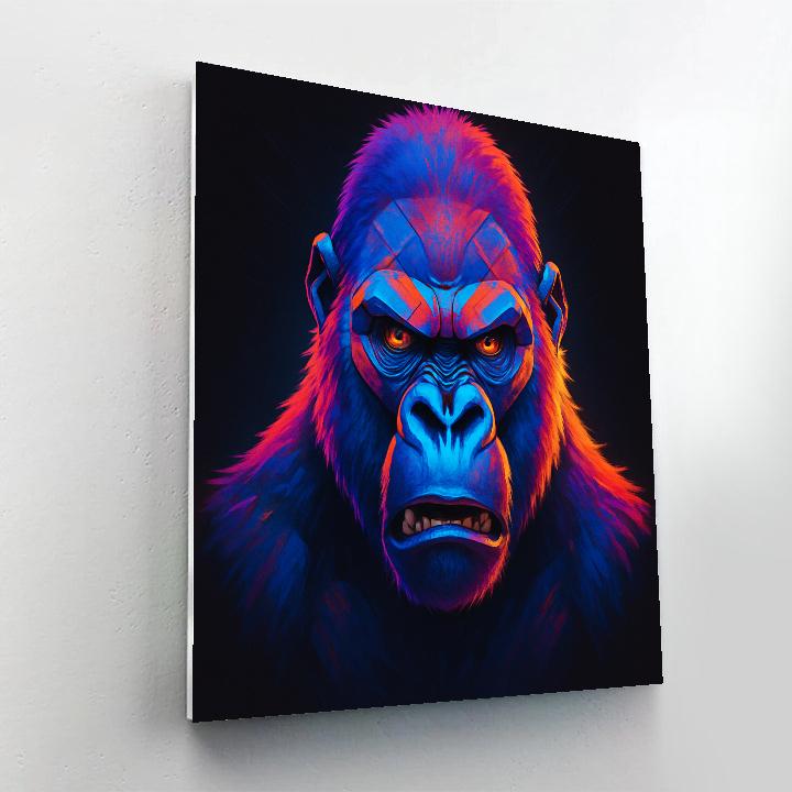 Prismatic Thunder Gorilla paint by numbers