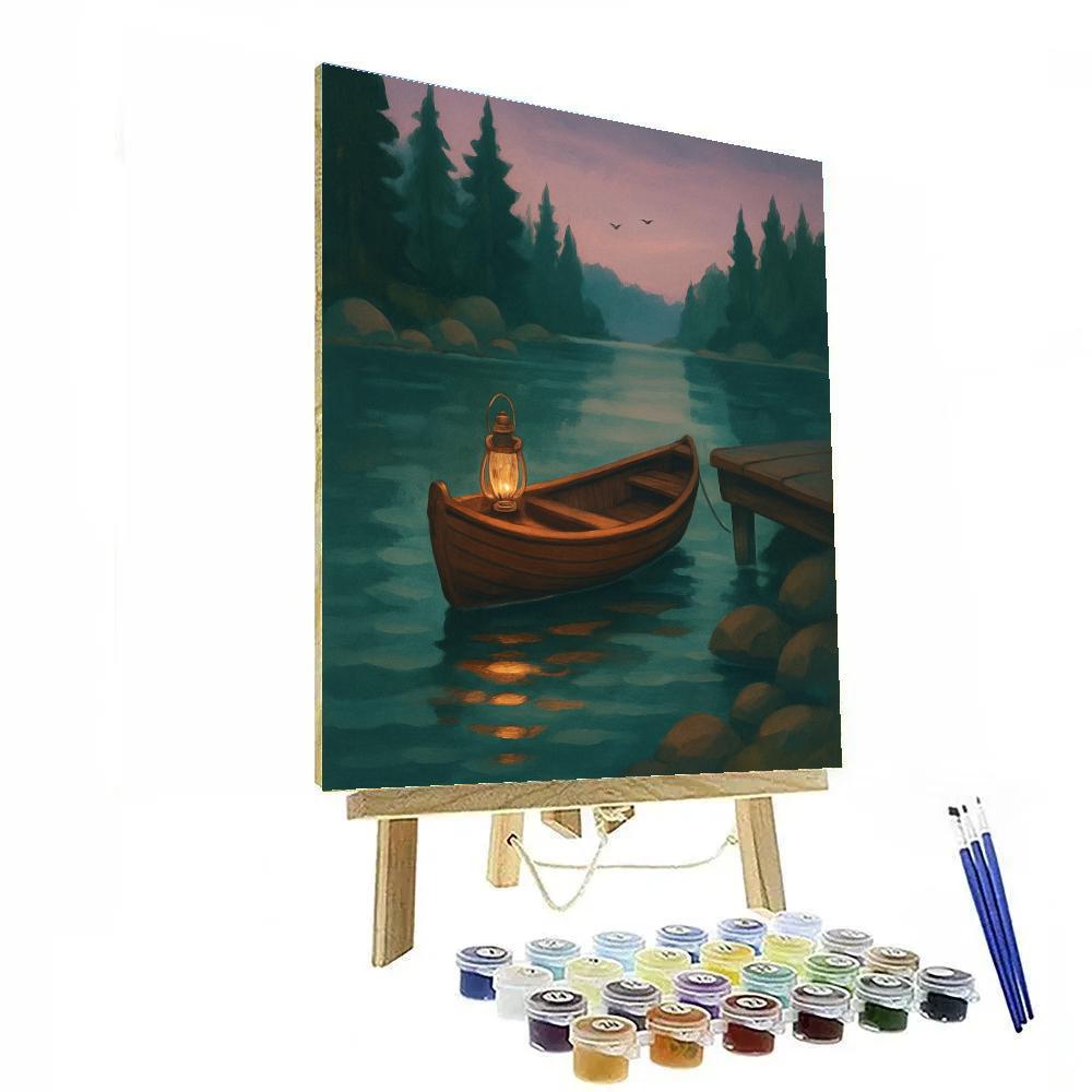 Lantern Warmth On Cedar Cove paint by numbers