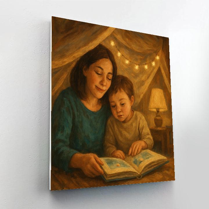 Library Fort Storytime Glow Paint by numbers kits