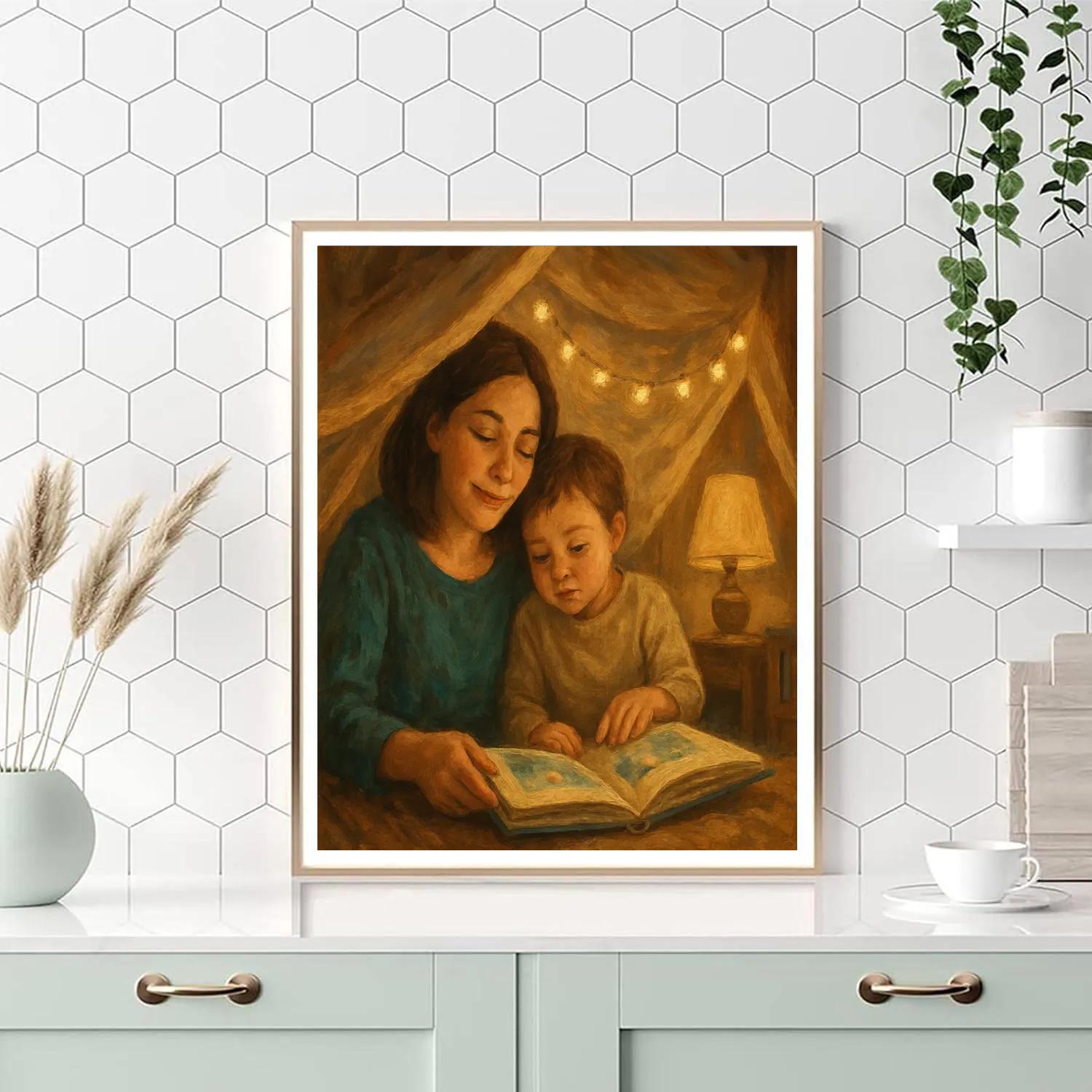 Library Fort Storytime Glow Paint by numbers kits