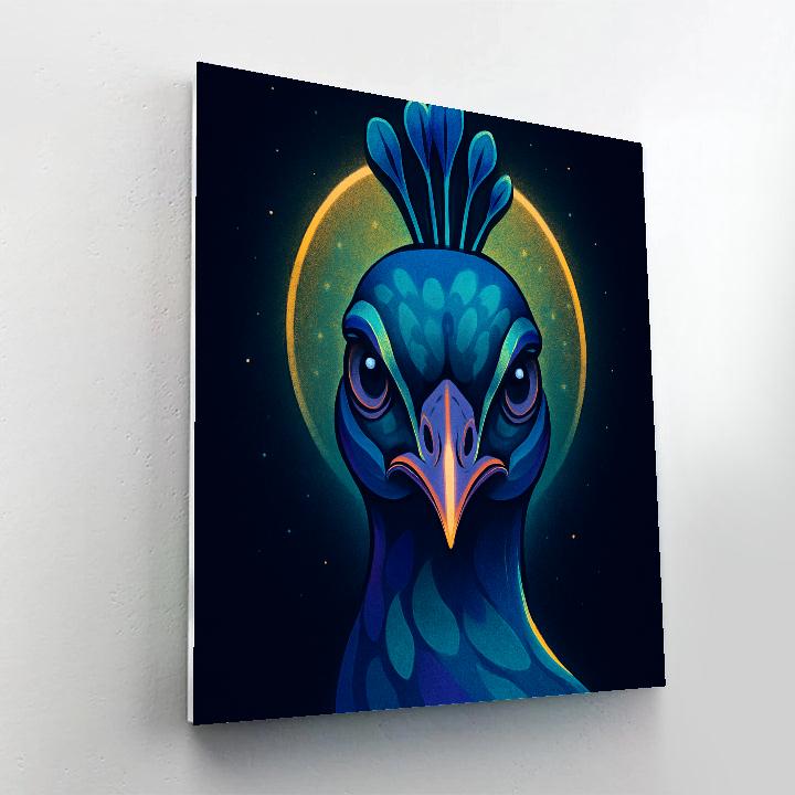 Cosmic Bloom Peacock Gaze Paint by numbers kits