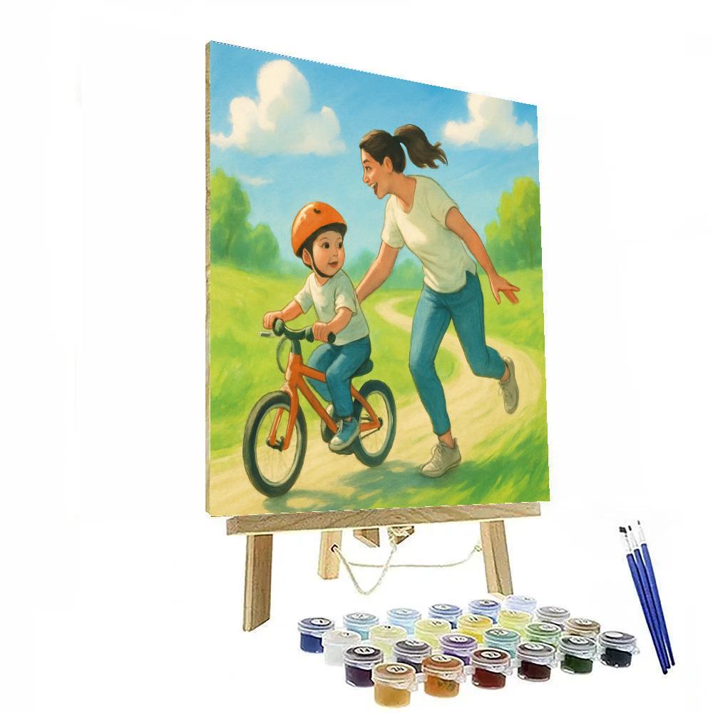 First Bike Ride Steady Hands painting number kit