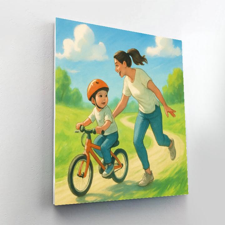 First Bike Ride Steady Hands painting number kit