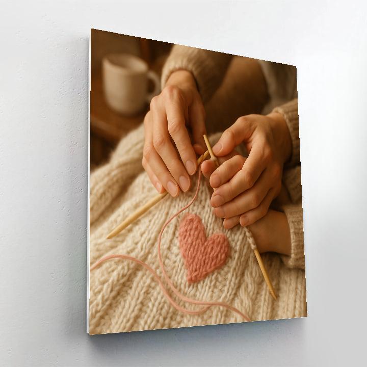 Knit Blanket Generations Close Up Paint by numbers art