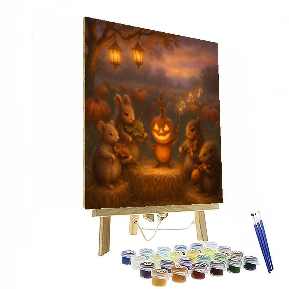 The Pumpkin Patch Orchestra At Dusk Paint by numbers kits