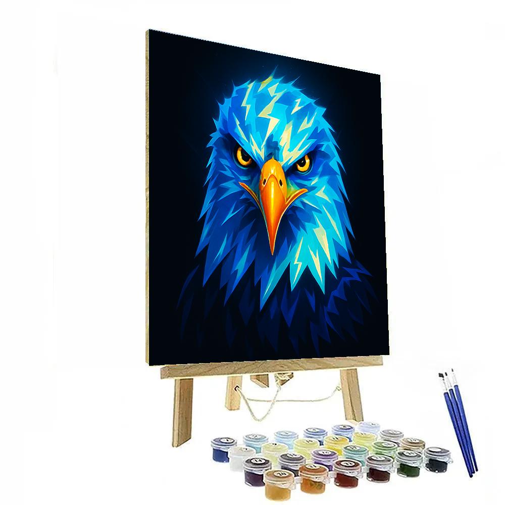 Electric Crown Eagle Paint by numbers art