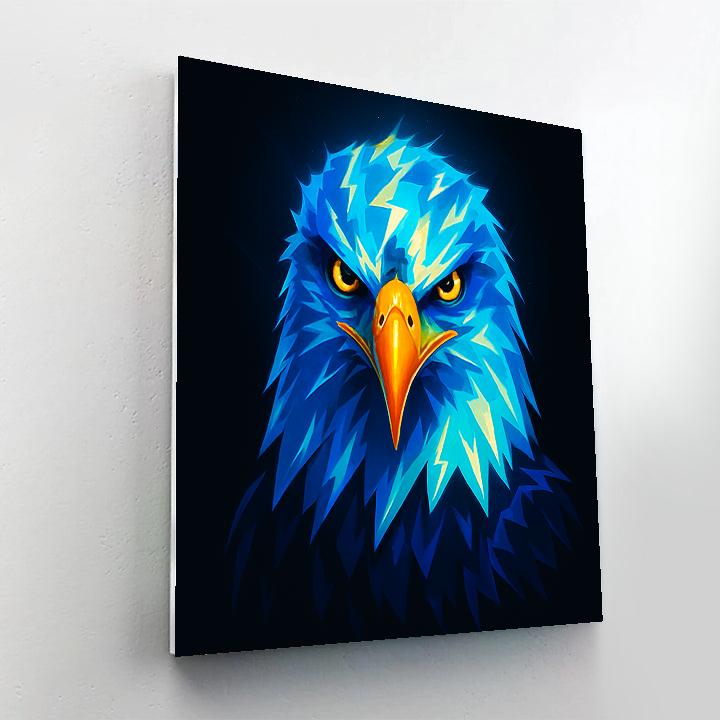 Electric Crown Eagle Paint by numbers art