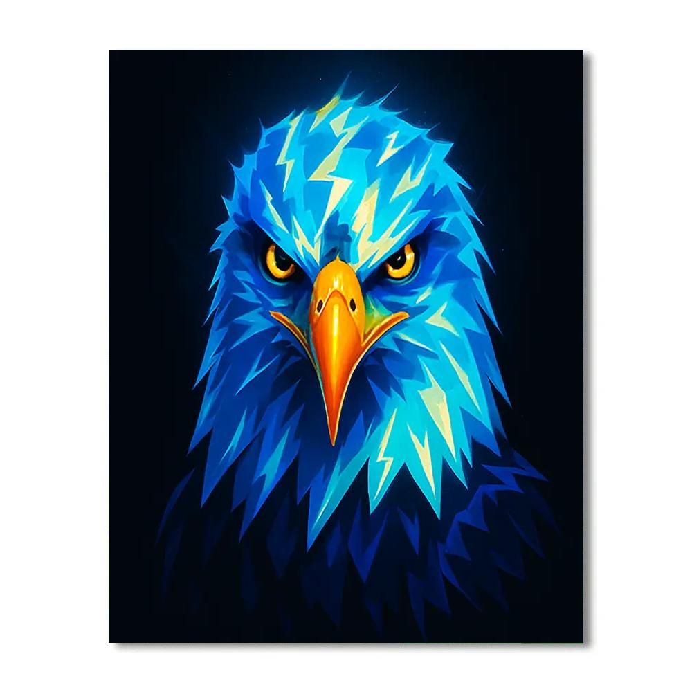 Electric Crown Eagle Paint by numbers art