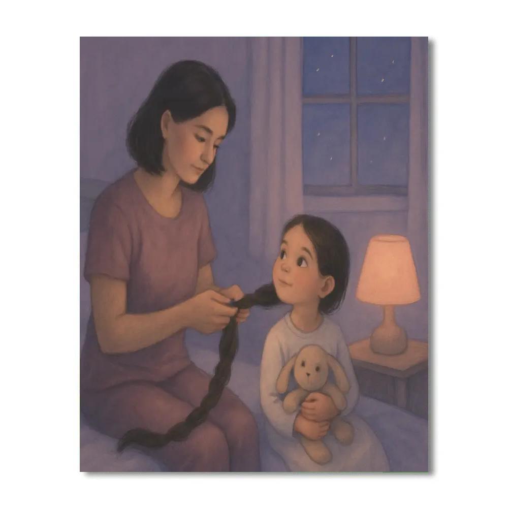 Bedtime Hair Braiding Promise paint by color