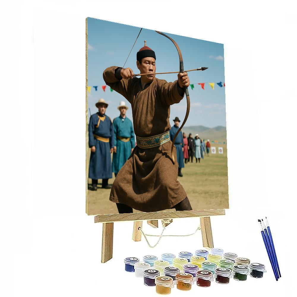 Naadam Festival Archery Field Ulaanbaatar Numbered painting kits
