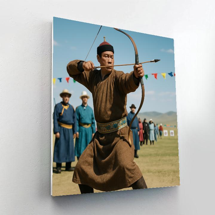Naadam Festival Archery Field Ulaanbaatar Numbered painting kits