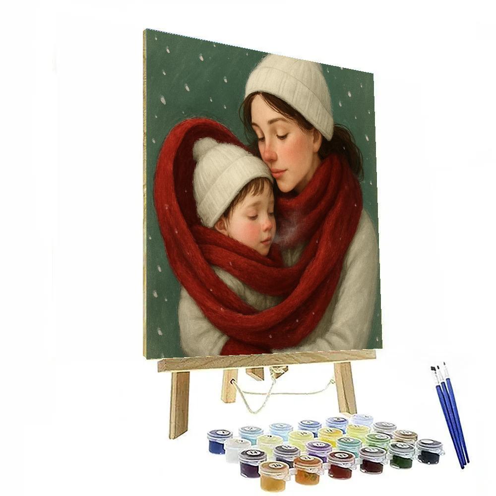 Winter Scarf Shared Warmth paint by color