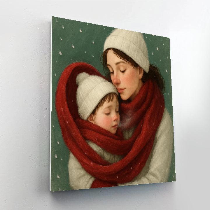 Winter Scarf Shared Warmth paint by color