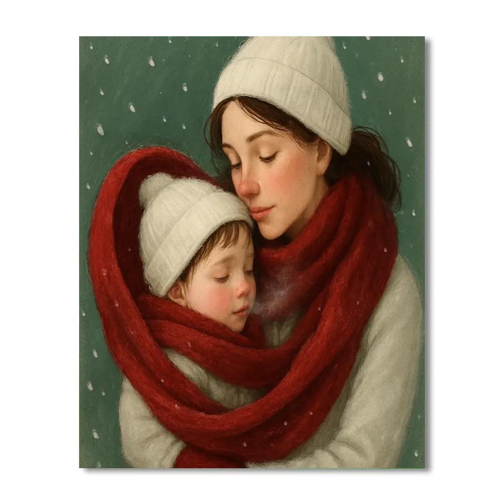 Winter Scarf Shared Warmth paint by color