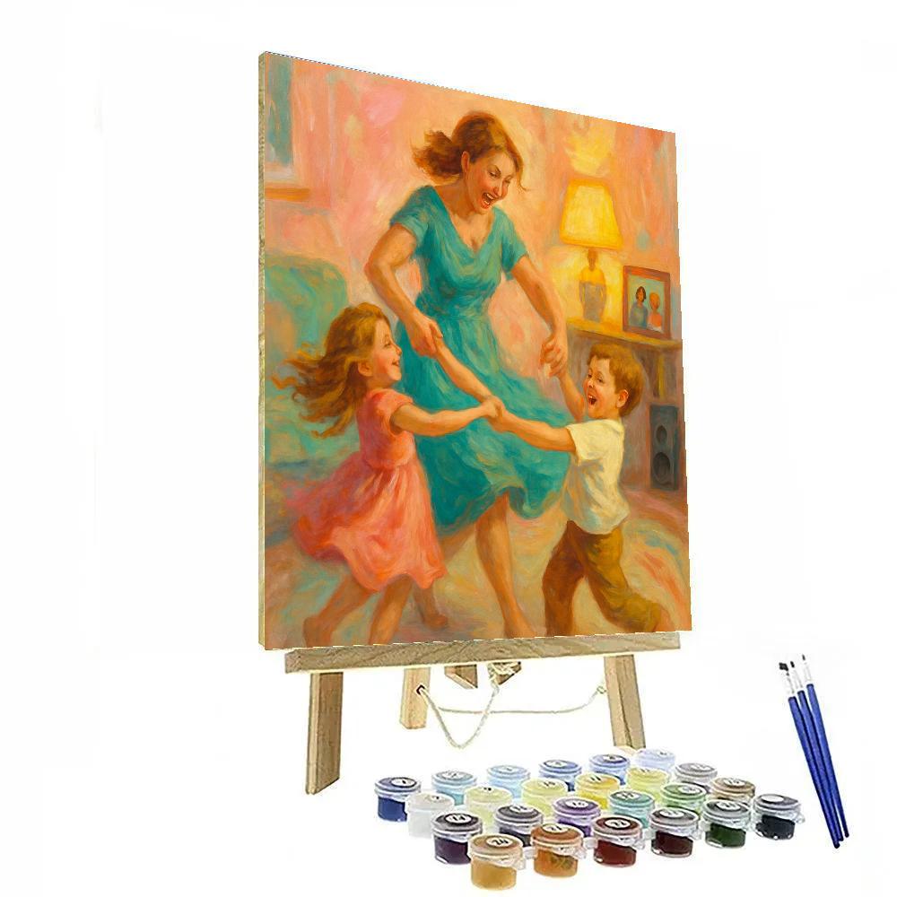 Dance Practice Living Room Spin Paint by numbers art