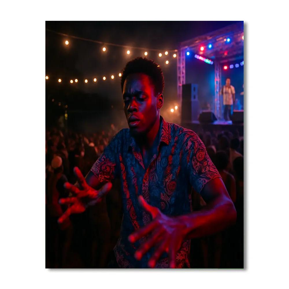 Nyege Nyege Festival Crowd By The Nile Jinja Number painting