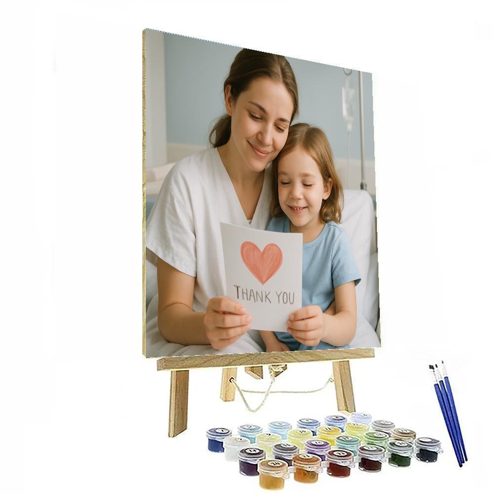 Hospital Thank You Gentle Smile Number painting