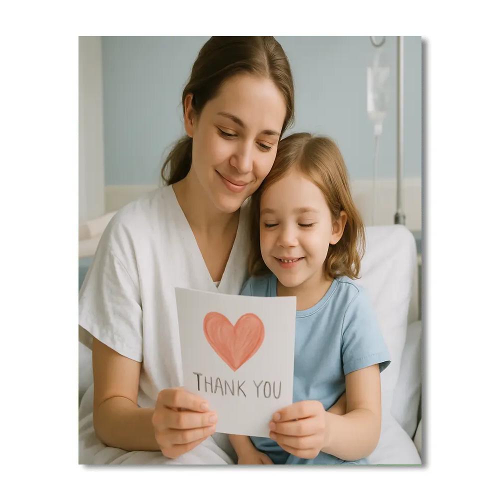 Hospital Thank You Gentle Smile Number painting