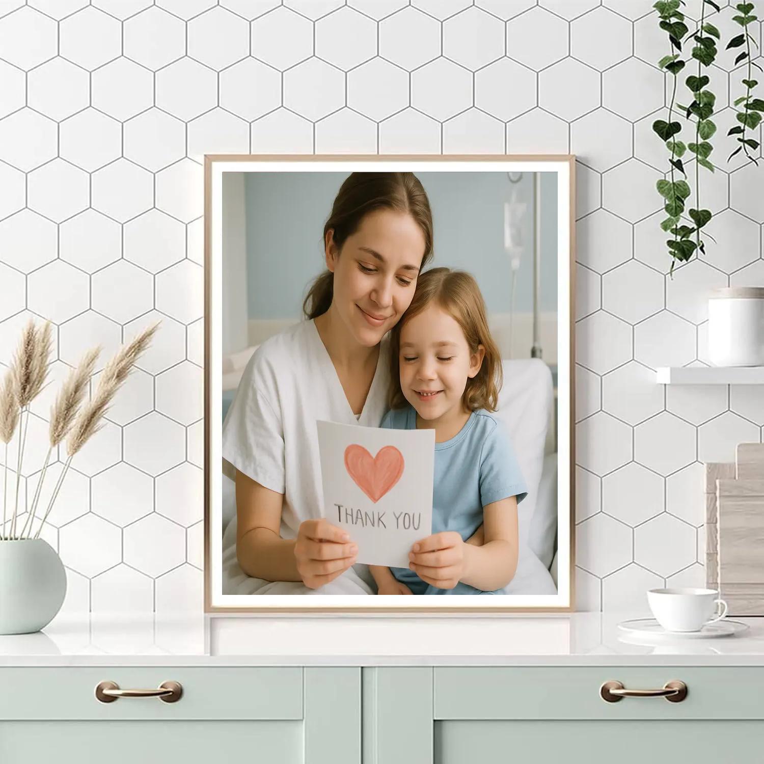Hospital Thank You Gentle Smile Number painting