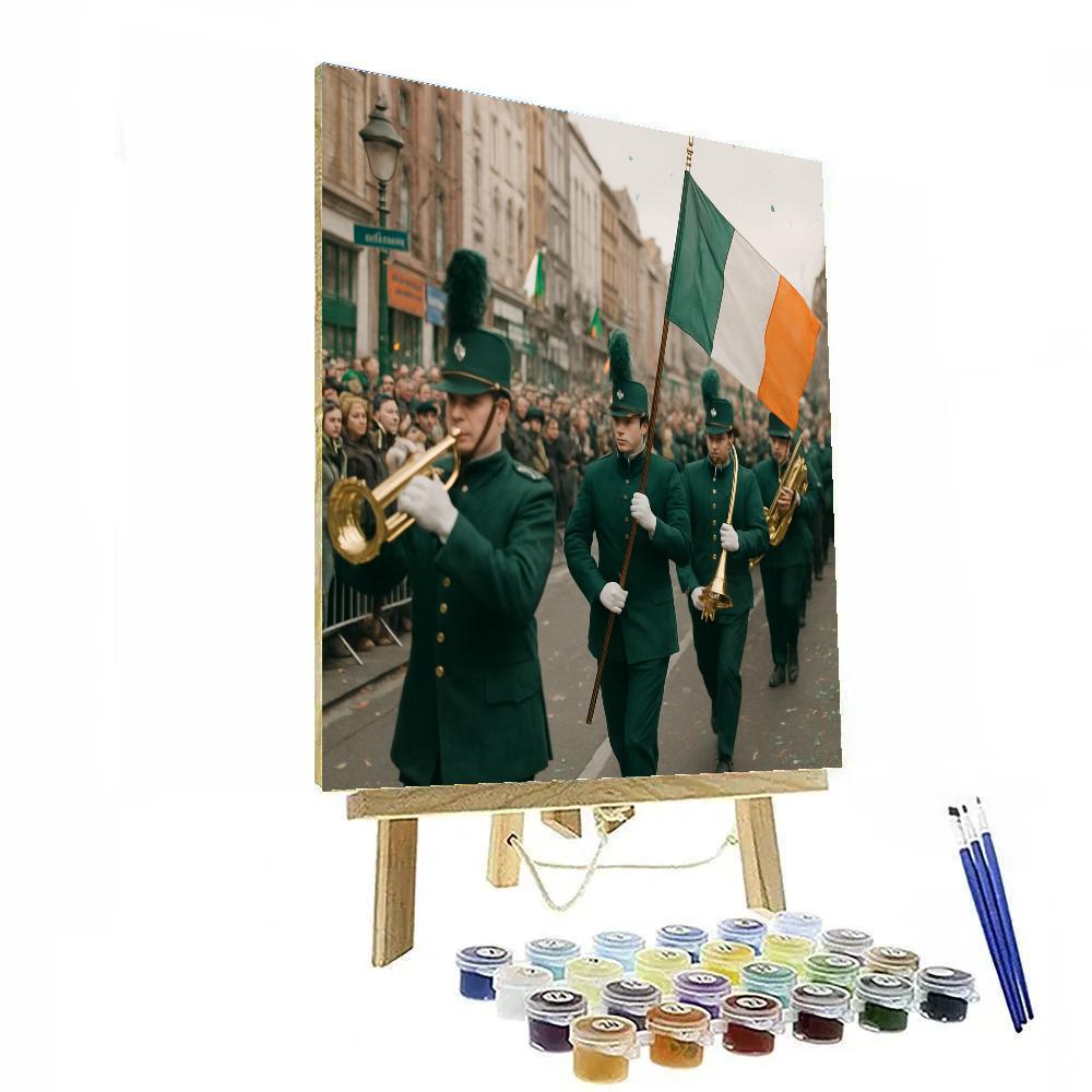 St Patrick’s Day Parade On O’Connell Street Dublin paint by number