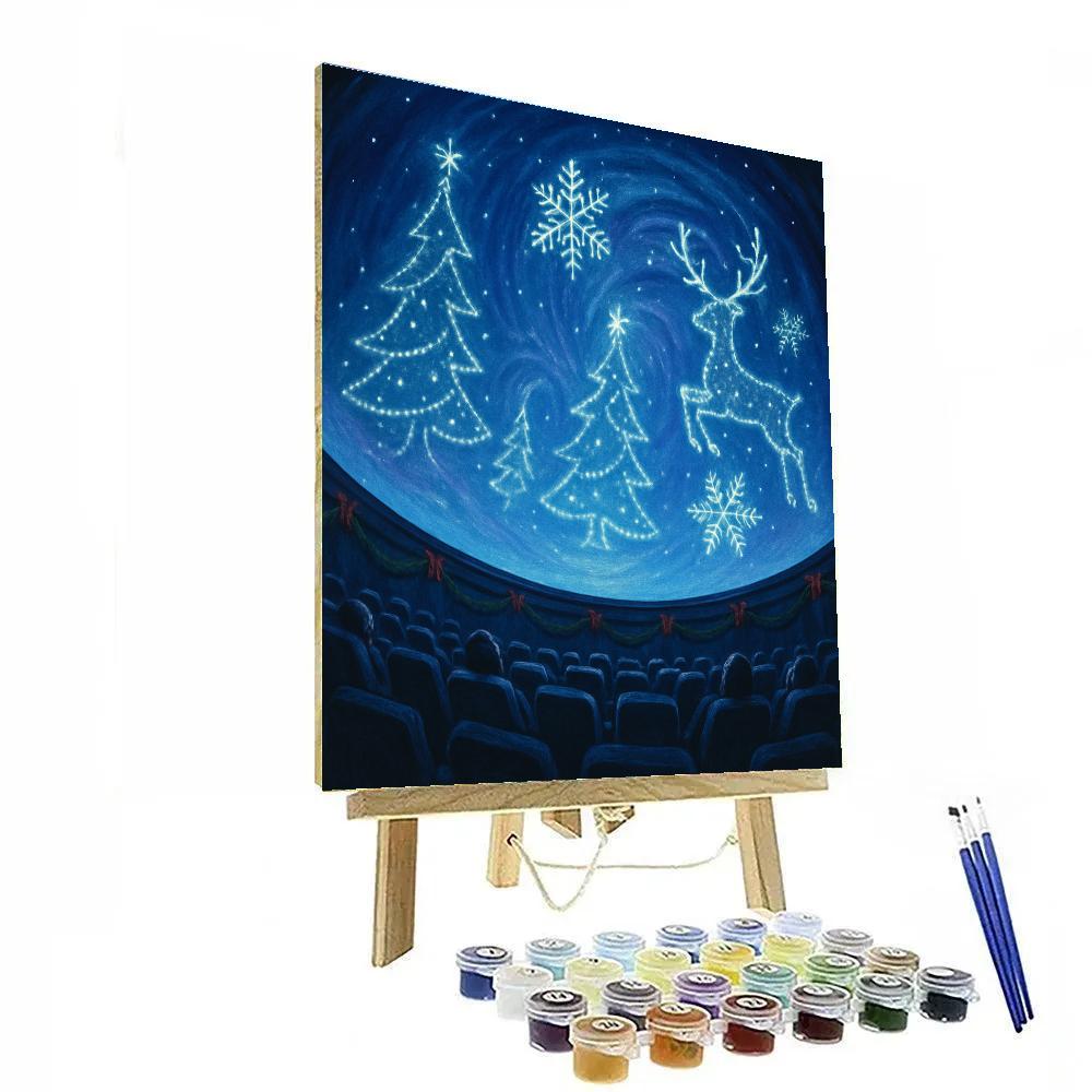 Christmas Skydome Planetarium Show paint by numbers