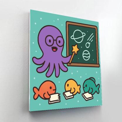 Comet Classroom Octopus DIY paint by numbers