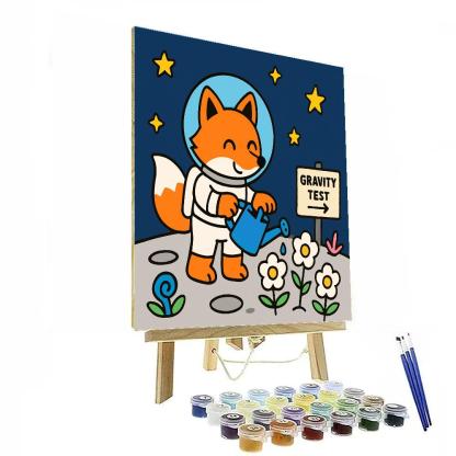 Lunar Garden Fox Botanist Paint by numbers kits