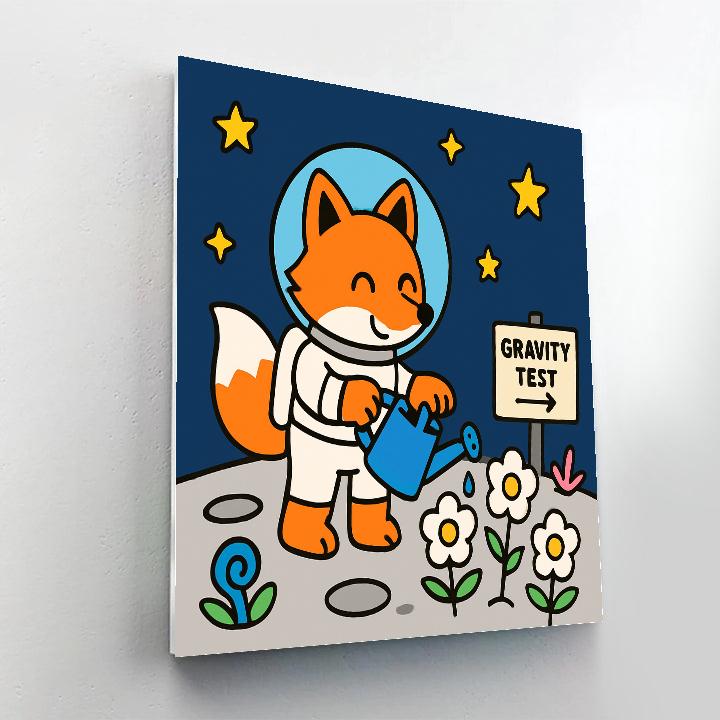 Lunar Garden Fox Botanist Paint by numbers kits