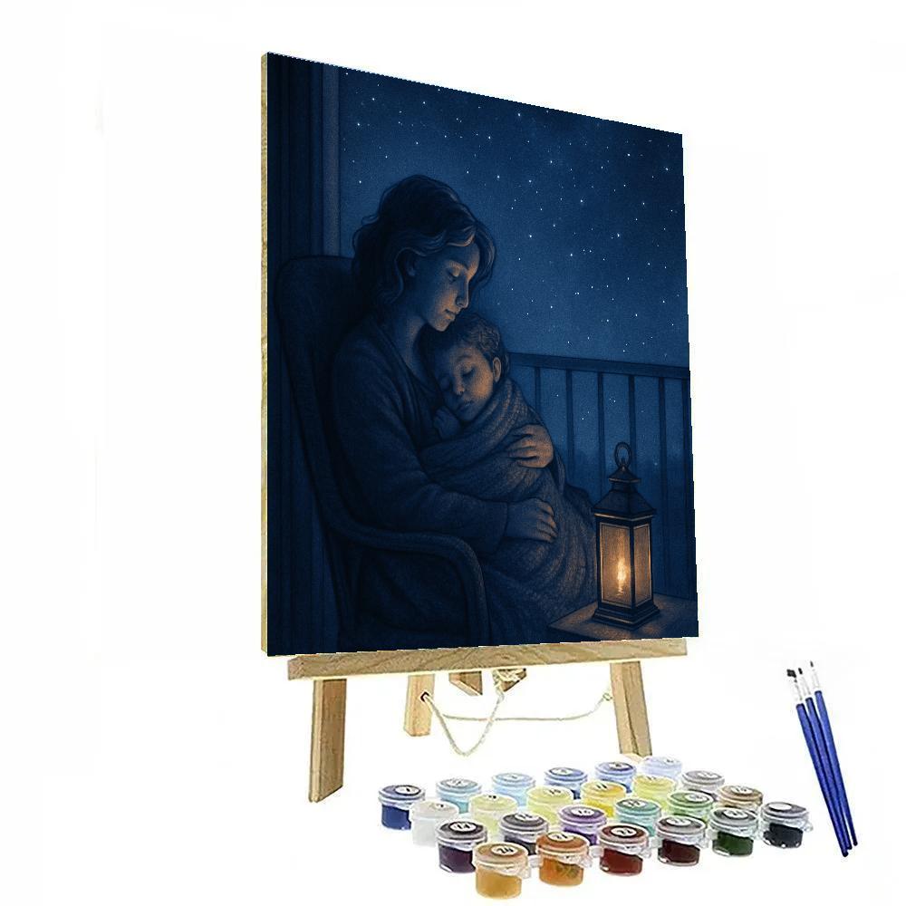 Starlit Lullaby Balcony DIY paint by numbers