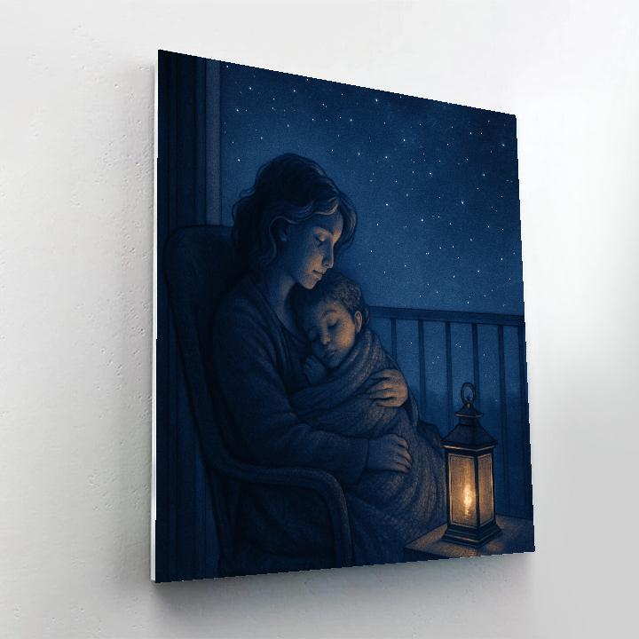 Starlit Lullaby Balcony DIY paint by numbers