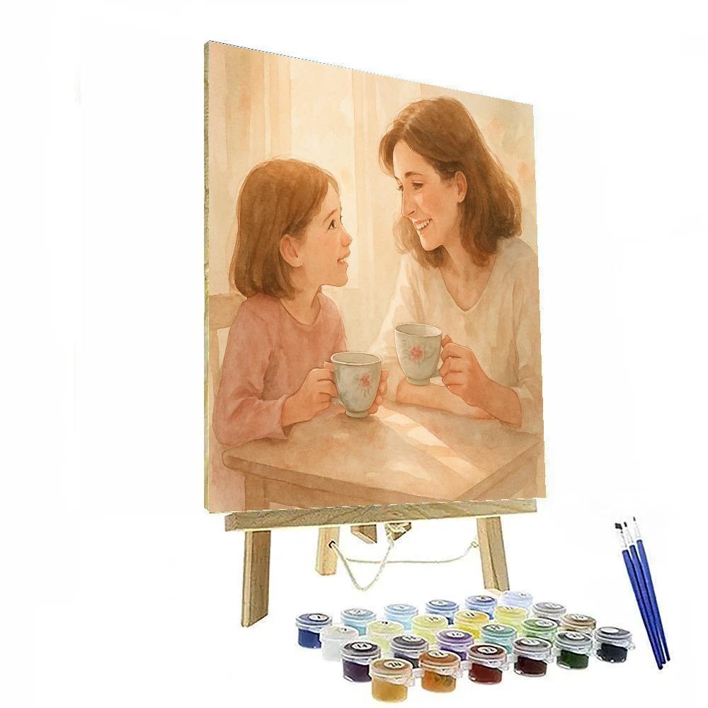 Mothers Day Teacup Talk Numbered painting kits