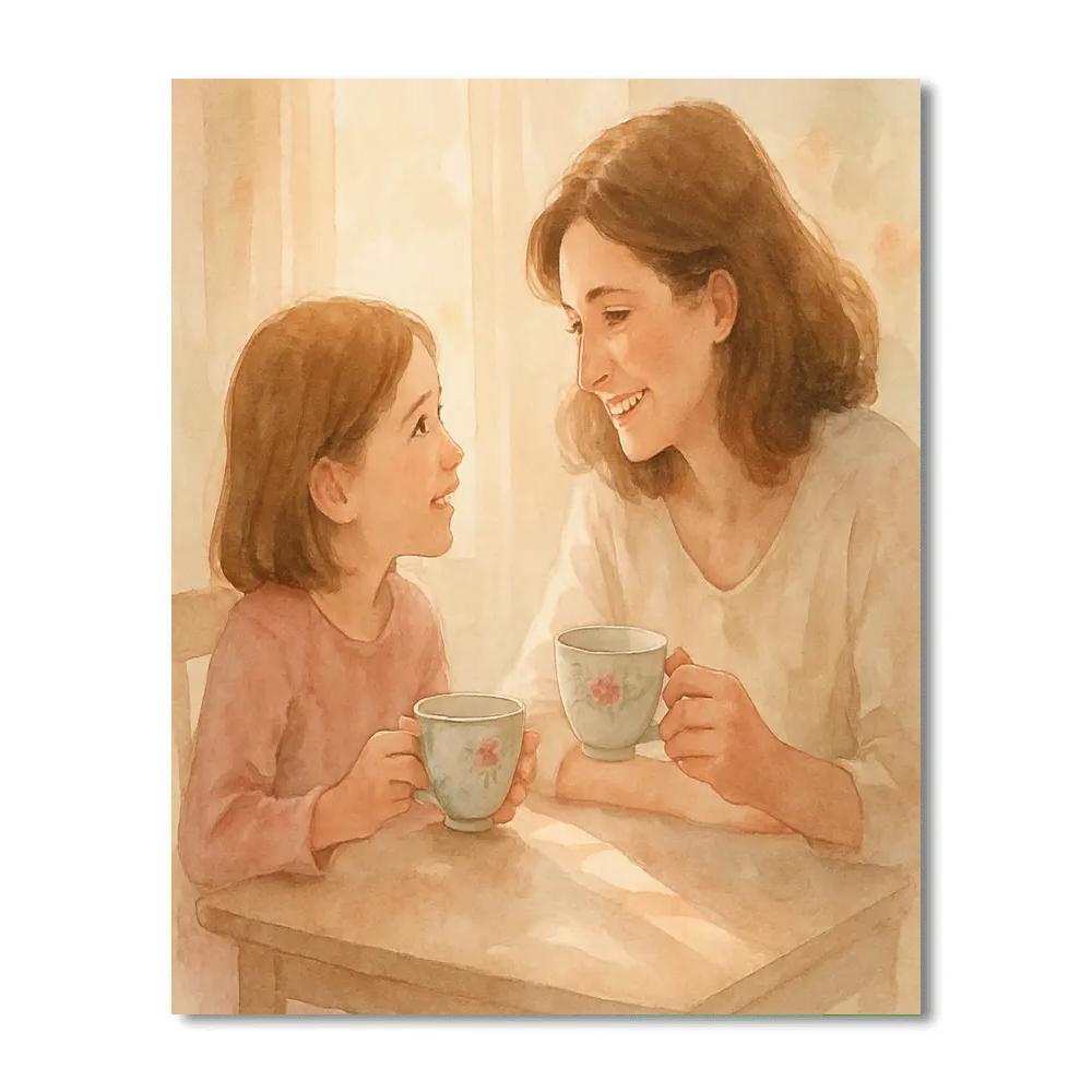 Mothers Day Teacup Talk Numbered painting kits