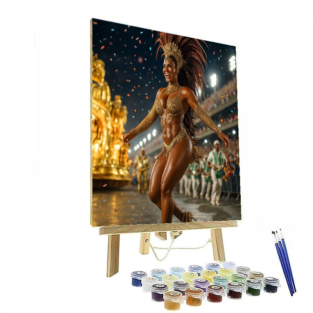 Rio Carnival Sambadrome Spotlight Moment paint by number