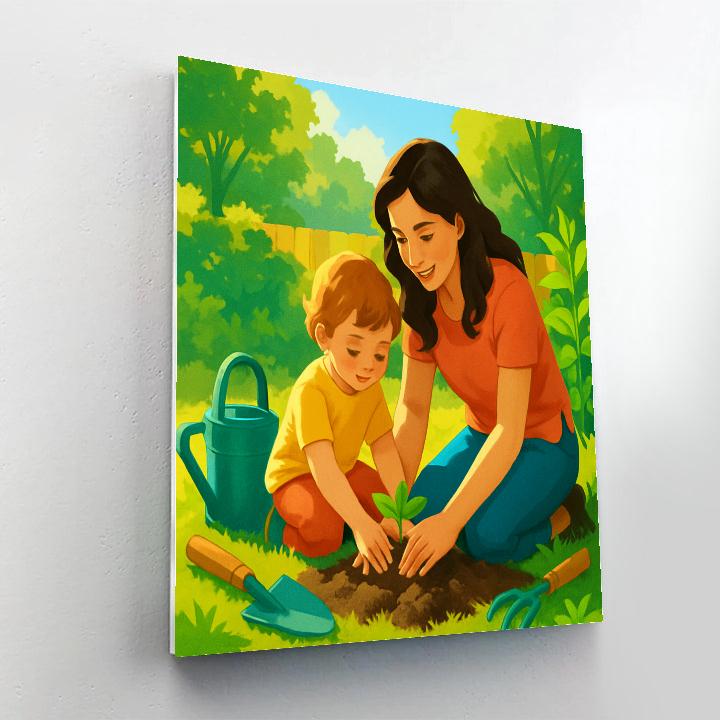 Garden Apron Lesson Number painting