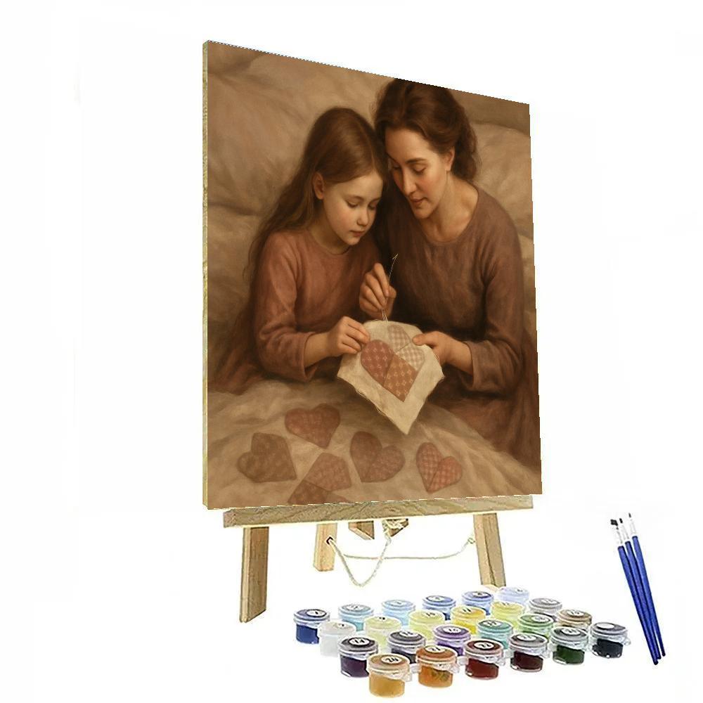 Thread Of Love Quilt Number painting